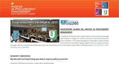 Desktop Screenshot of masterprocurement.it